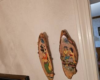 Hanging Polynesian Wood Artwork