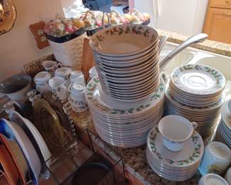 2- 8 pc Sets of Christmas dishes