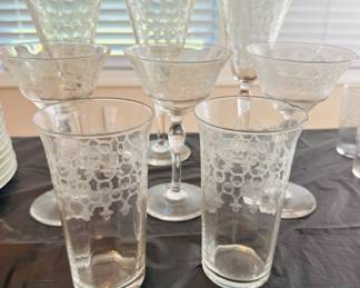 Vintage crystal glasses 