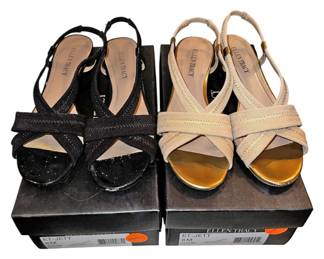 2 Pair Ellen Tracy Sandals