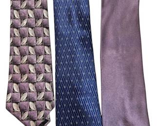 3 Milano Silk Ties