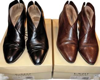 2 Pair Enzo Angiolini Leather Boots