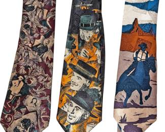 Movie Time Silk Ties