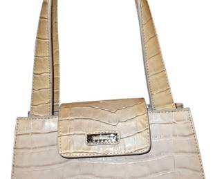 Vtg Guess Faux Croc Bag