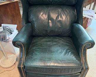 Leather recliner