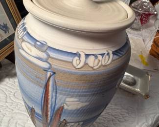 interesting pottery vase