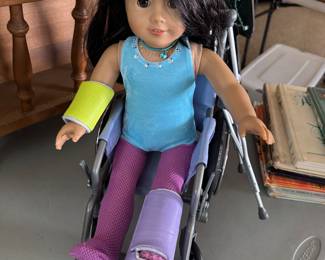 Oh No! This American Girl got hurt…that’s why she’s in her own wheelchair