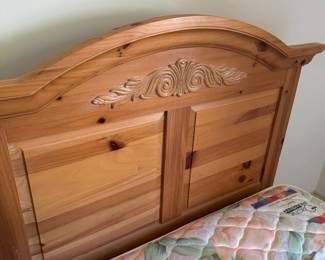 Pine single bed