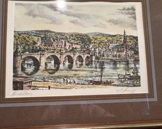 Vintage signed print