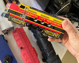Kansas City Southern toy trains tin