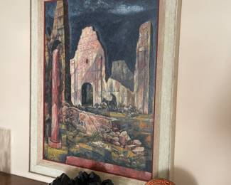 20 Piece collection of the works Of Regionalist Artist William C Grauer - Massive Rock and Mineral specimens