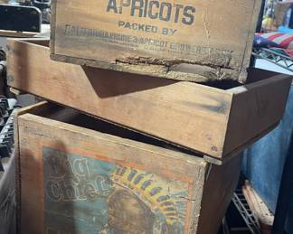 VINTAGE FRUIT CRATES