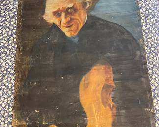 OLD PAINTED CANVAS