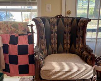 VINTAGE QUILT, QUILT RACK