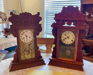 ANTIQUE GINGERBREAD CLOCKS
