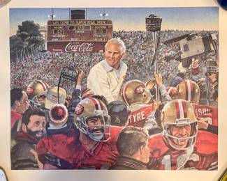 VINTAGE SAN FRANCISCO 49ERS SUPER BOWL XIX PRINT-HAVE MULTIPLES