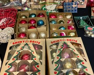 SHINY BRITE CHRISTMAS ORNAMENTS