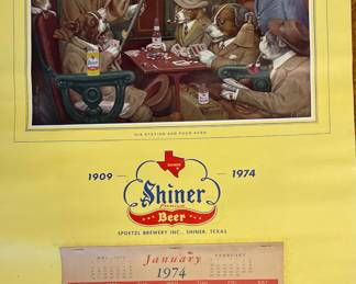 1970’S SHINER BEER CALENDAR
