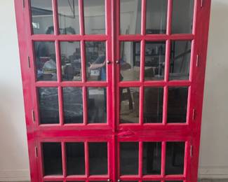 Red Display Cabinet