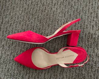 Tamara Mellon Liaison 55 Slingback Pumps in Red Suede
