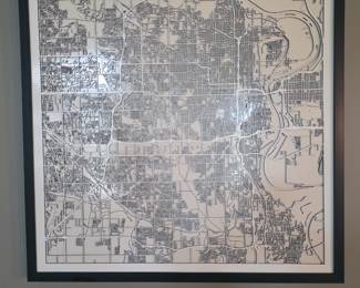 Omaha Street Map Carving