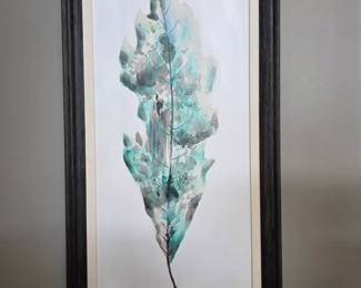 3 Tricolor Leaves Canvases