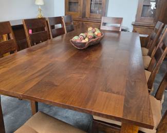 Crate and Barrel Table &10 Chair Dining Set