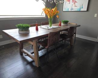 Rustic Farm Table and Chairs