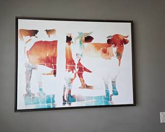 Gracie Oaks French Cows by Carol Carter