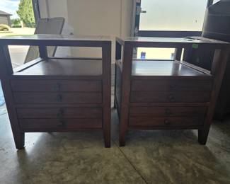 2 Crate and Barrel Side Tables