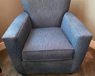 Crate & Barrel Denim Chair