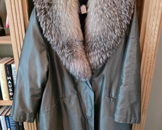 Leather and Fur trimmed Jacket