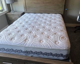 Queen Storage Bed Set with Electrical 