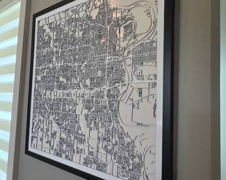Omaha Street Map Carving