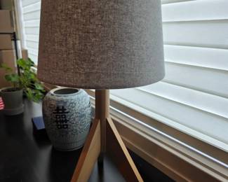 Natural Ash Wood Table Lamp