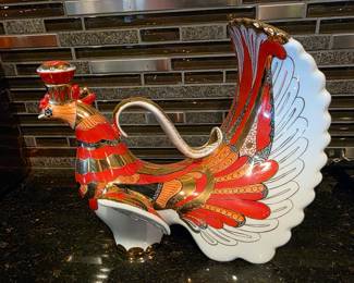 Lomonosov, Russia Peacock Decanter