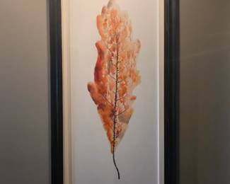 3 Tricolor Leaves Canvases