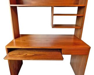 Danish Teak Desk wHutch