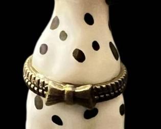 Vintage Firehouse Dalmatian Trinket Box