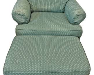 Ethan Allen Upholstered Chair Ottoman