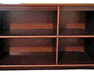 4 Shelf Dark Wood Bookcase