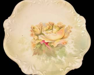 Antique German HandPainted Porcelain Plate