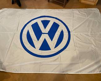 VW dealership flag, 14' x 6'