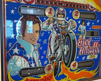 Bally “Evel Knievel” pinball machine, 1977, $2700.