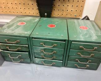 old metal drawers