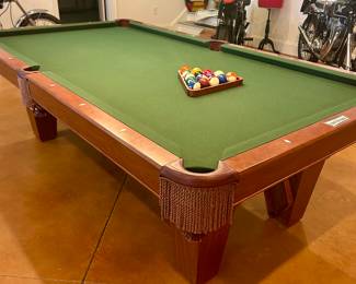 Brunswick “Contrnder” slate pool table
8’2” by 54”