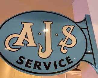 A J S service metal sign