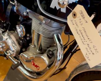 1963 Matchless G3C, restored in 2003, 229 miles, VIN C10464. $9,000.