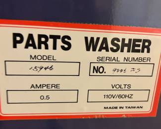 Parts Washer tub