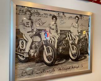 McDougall Motorcycle Club autographed picture